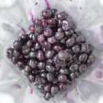 blueberries in a vitamix blender container