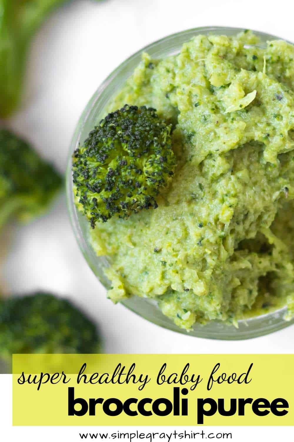 purees 101 broccoli puree • Simple Gray TShirt