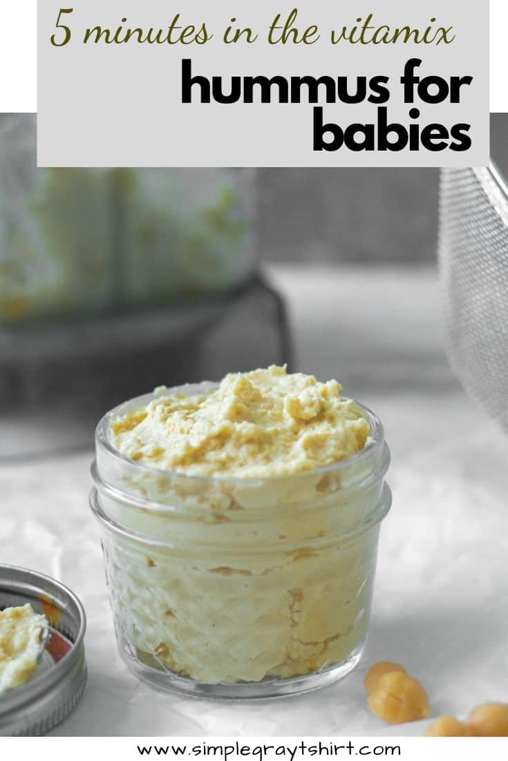 Chickpea Puree (Homemade Baby Food) • Simple Gray TShirt