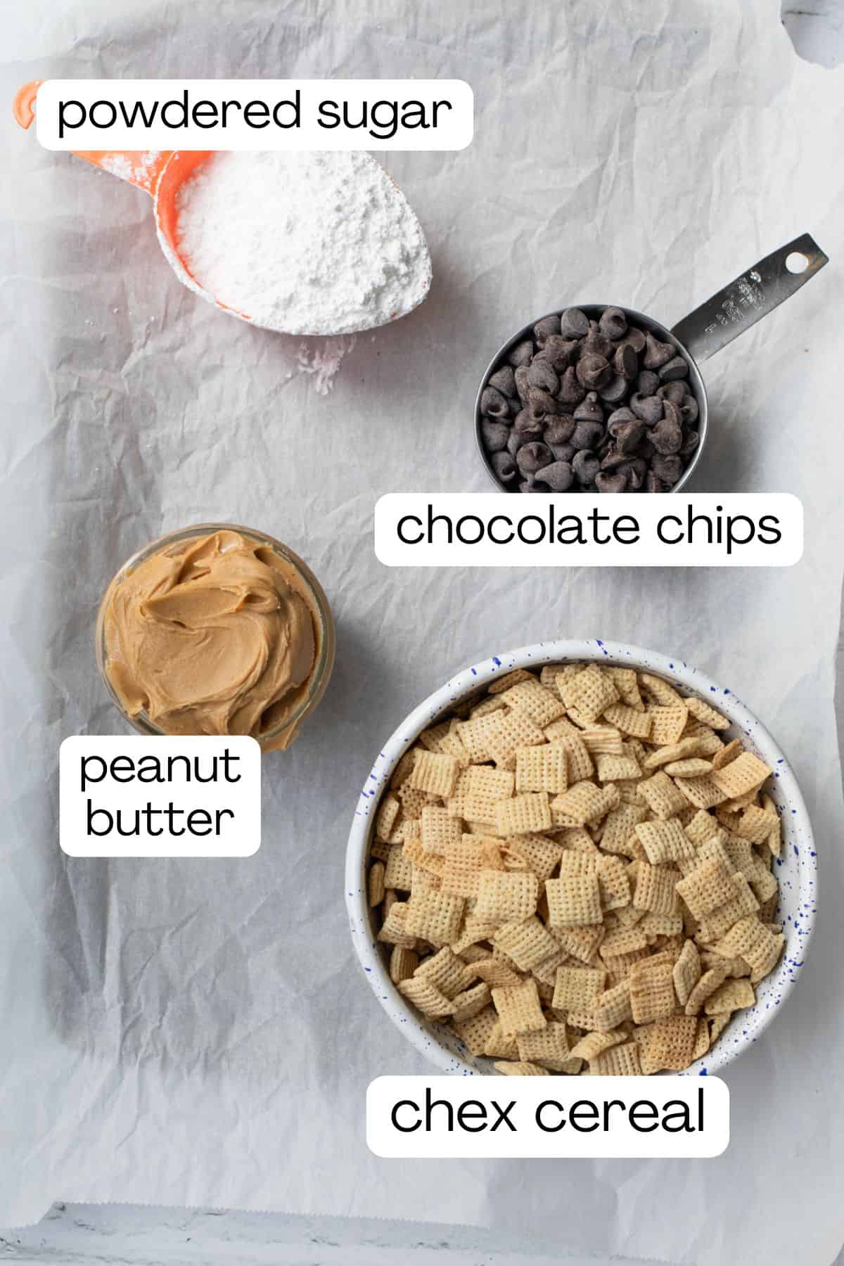 ingredients for puppy chow.