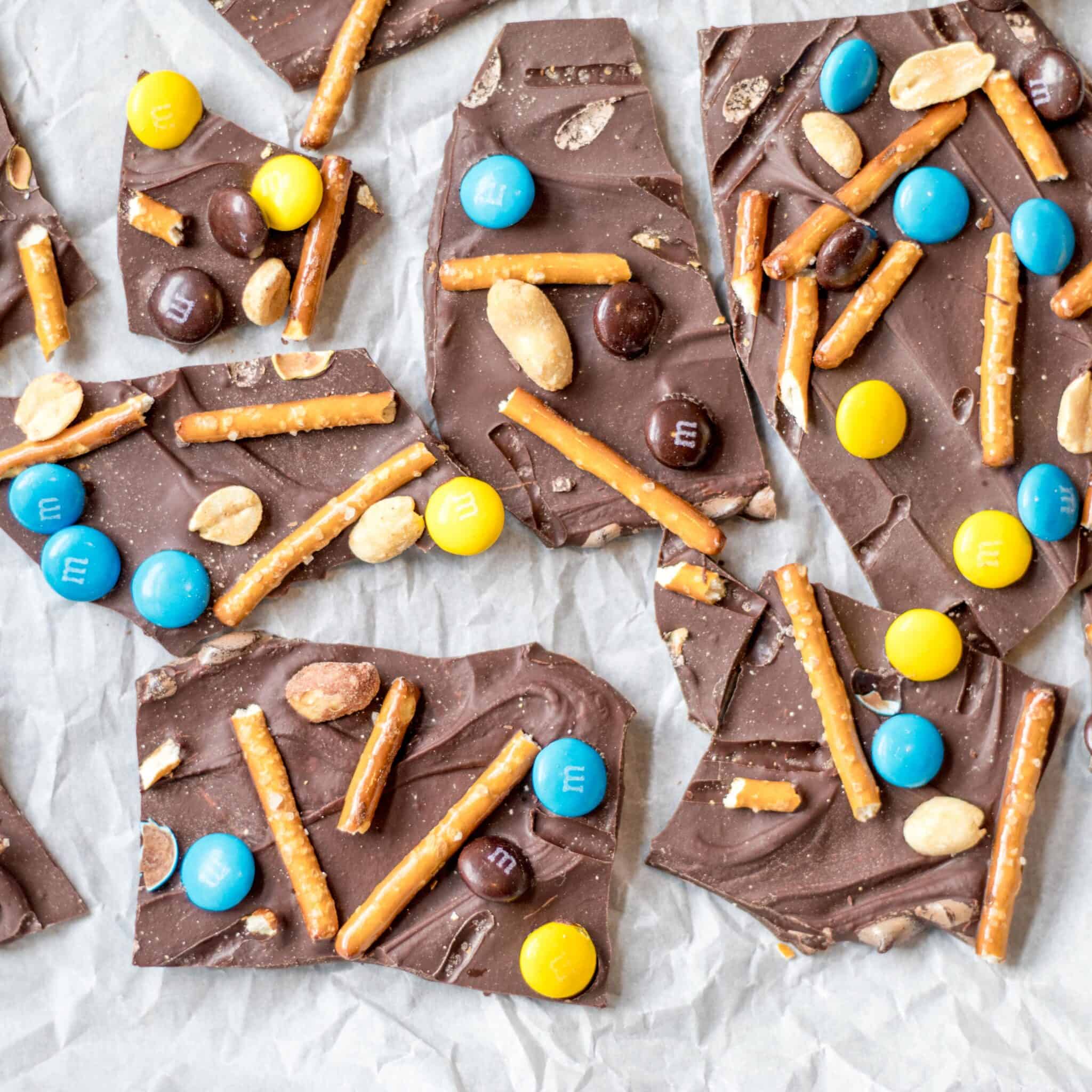 Simple Sweet and Salty Chocolate Bark • Simple Gray TShirt