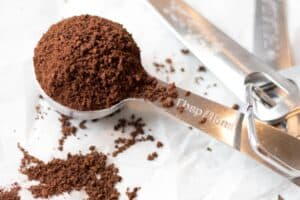 instant coffee in a tablespoon measure