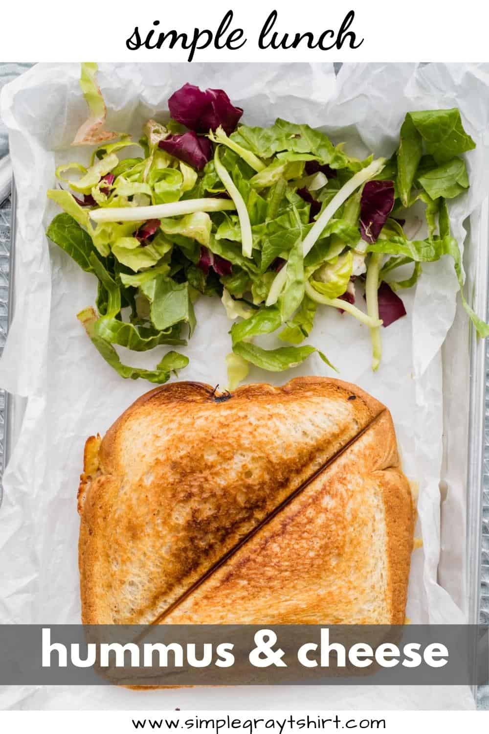 Hummus and Cheese Toastie • Simple Gray TShirt