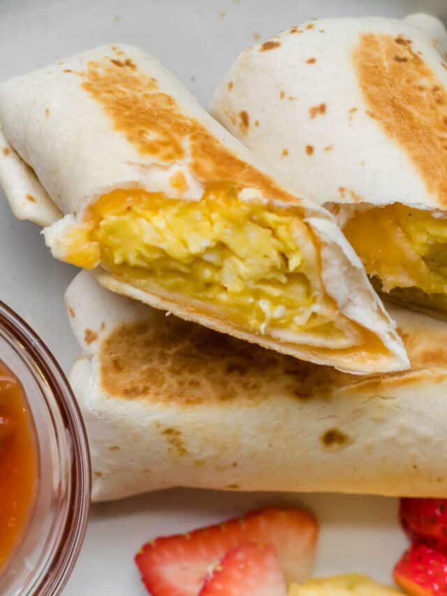 Egg and Cheese Breakfast Burrito