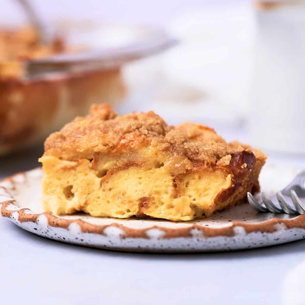 Easy Hawaiian Roll French Toast Casserole