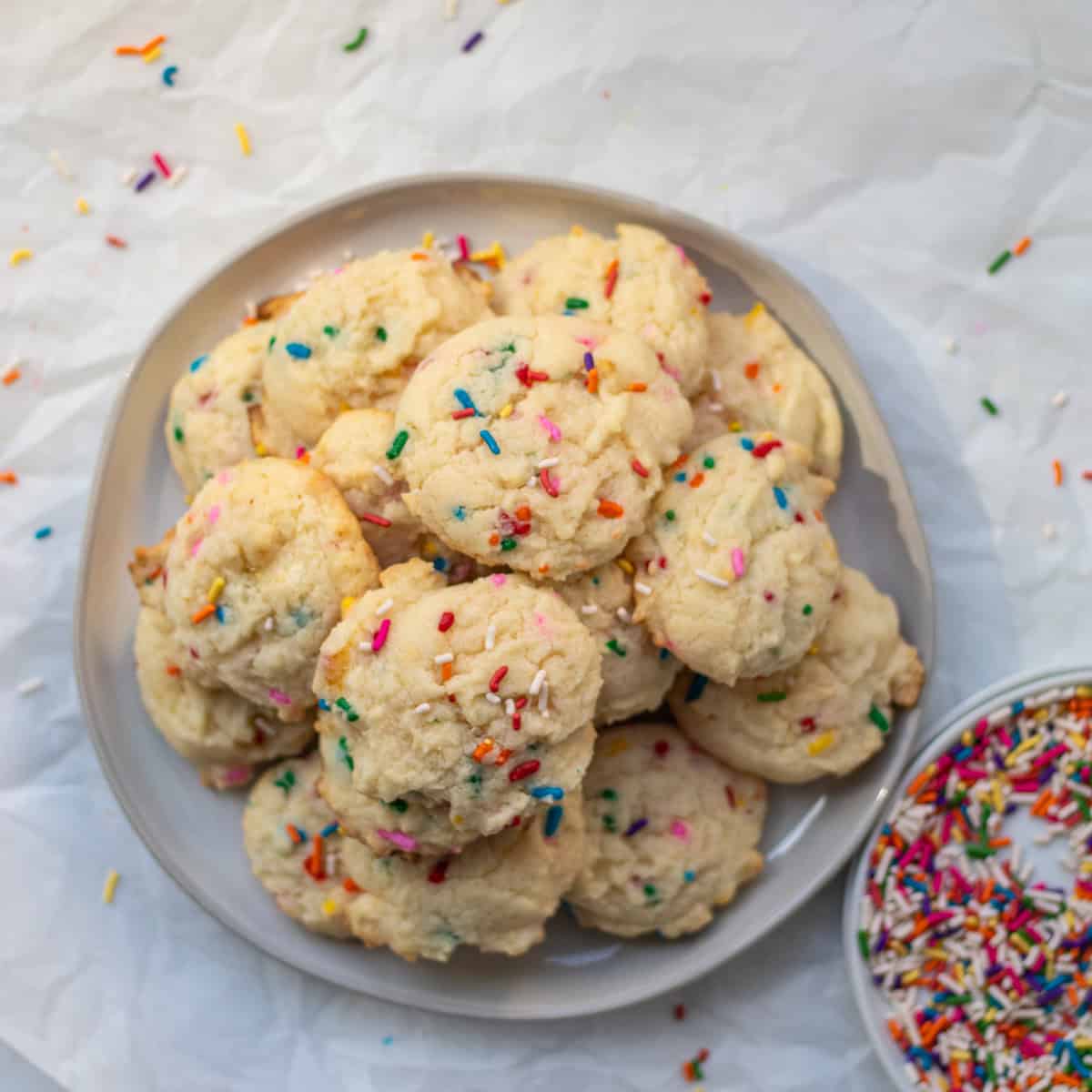Cake Mix Funfetti Cookies (3-Ingredients)