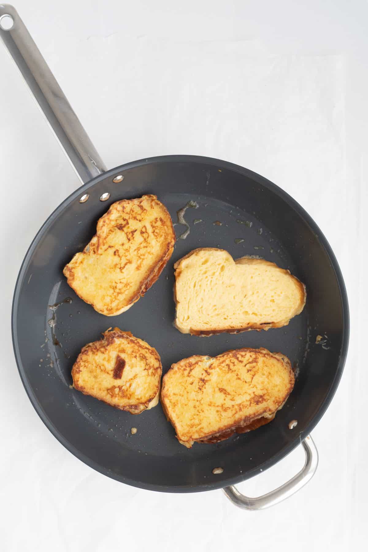 french toast in a frying pan