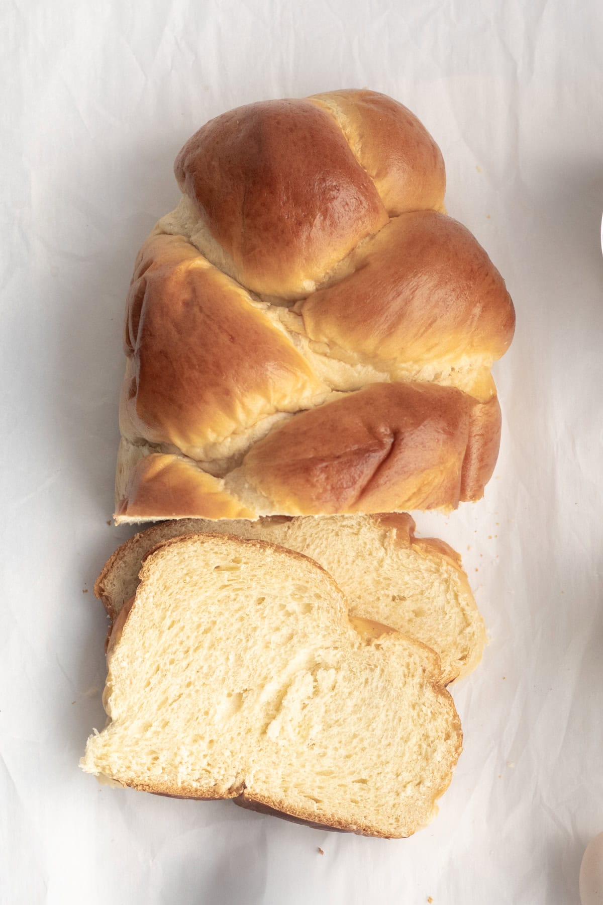 sliced challah