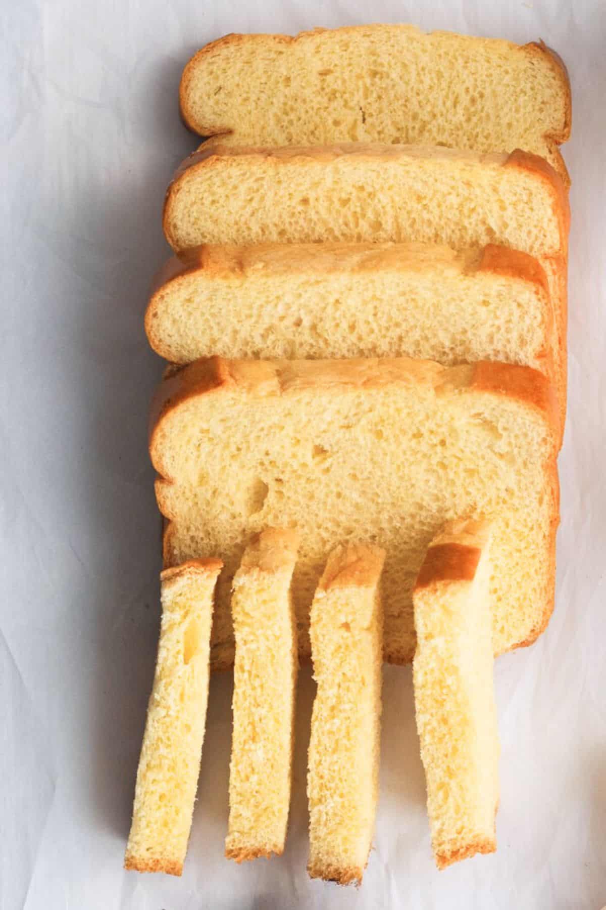 how to cut french toast sticks