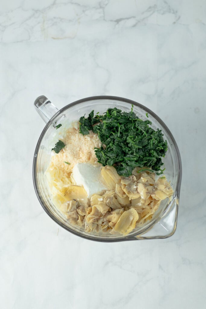 ingredients in a glass mixing bowl.