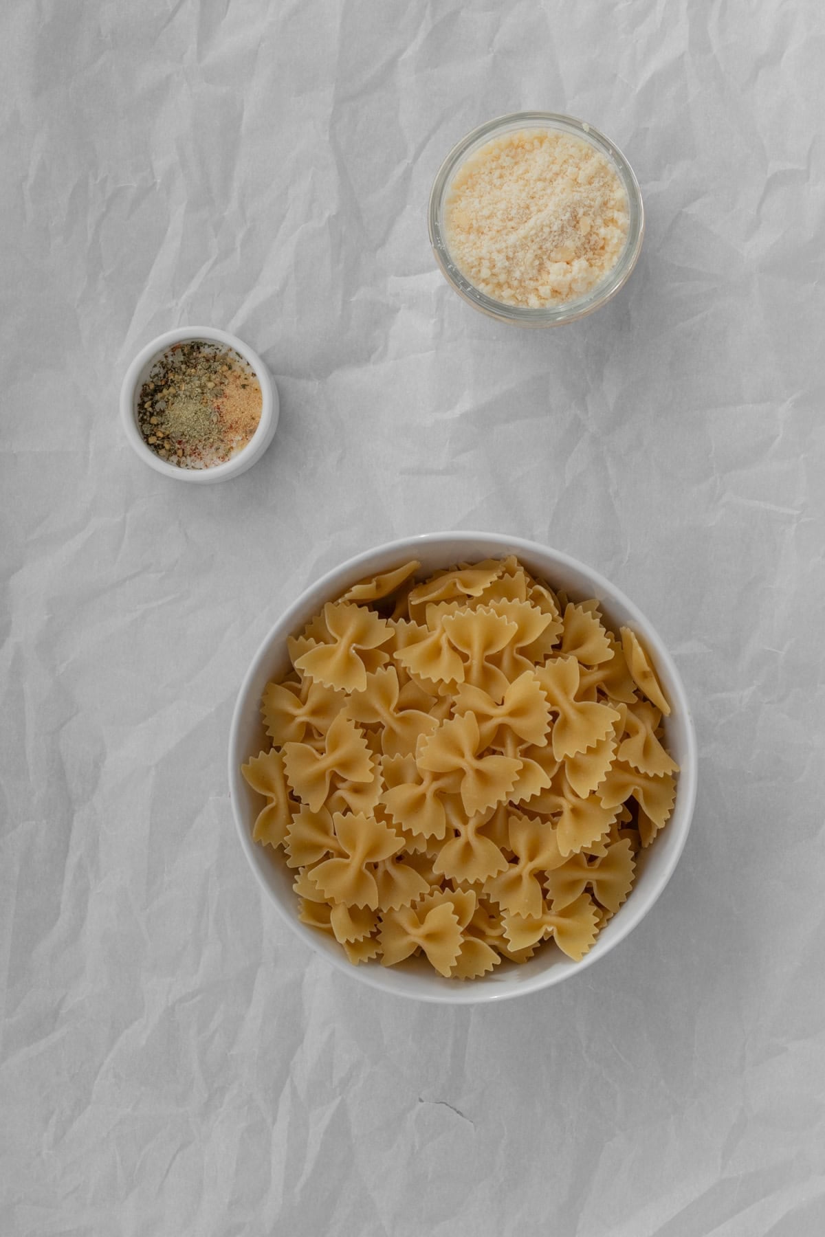 ingredients for pasta chips